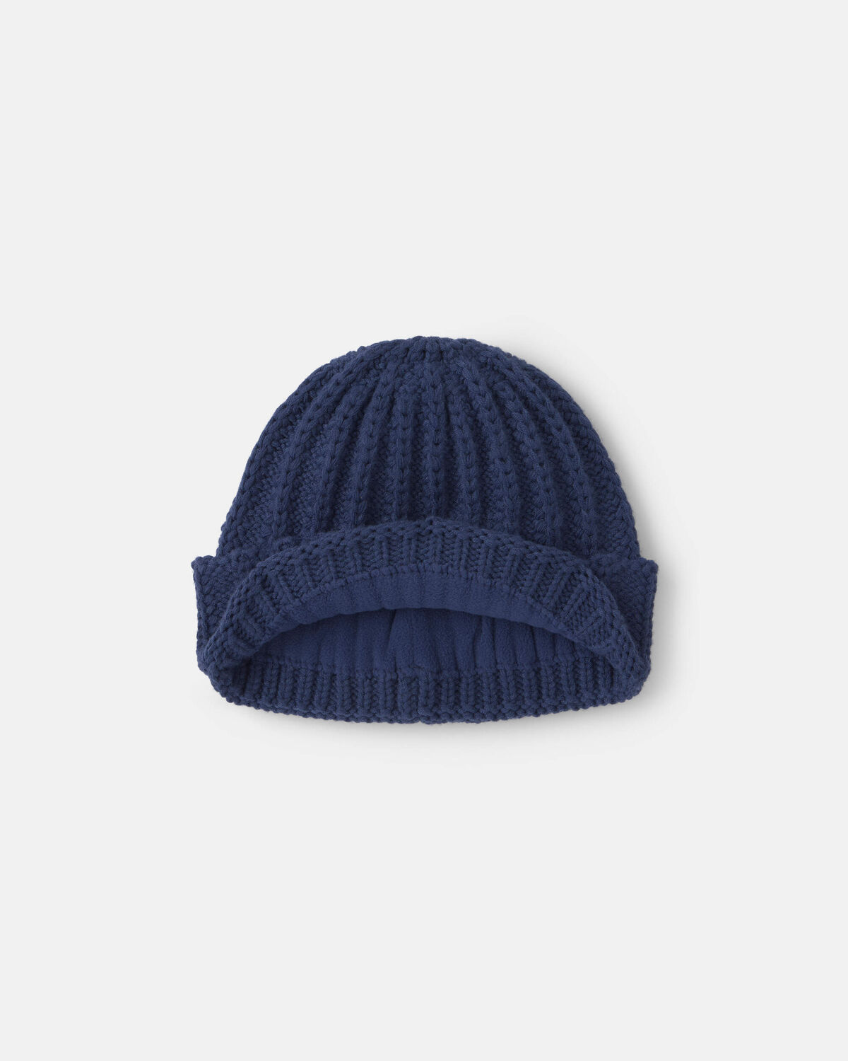 Boys Ribbed Beanie - Navy - Image 2