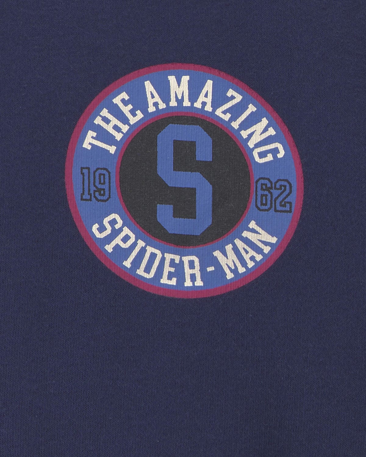 Boys ©Marvel Spider-Man Fleece Varsity Jacket - Blue - Image 5
