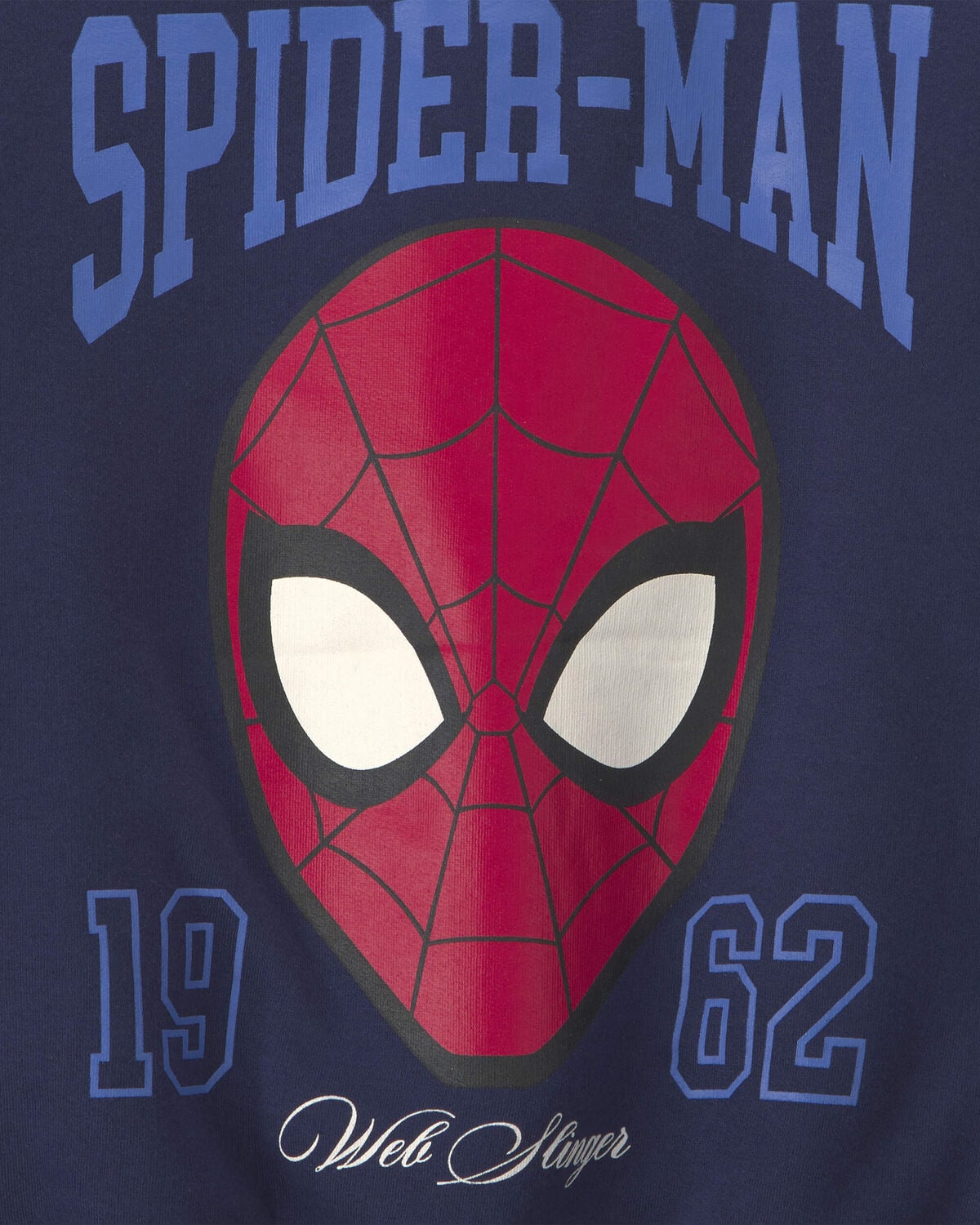 Boys ©Marvel Spider-Man Fleece Varsity Jacket - Blue - Image 6