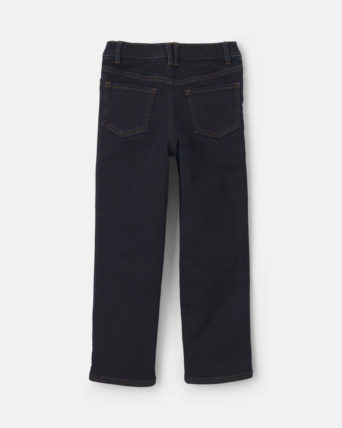 Boys Fleece-Lined Relaxed Jeans - Dark Wash - Image 2