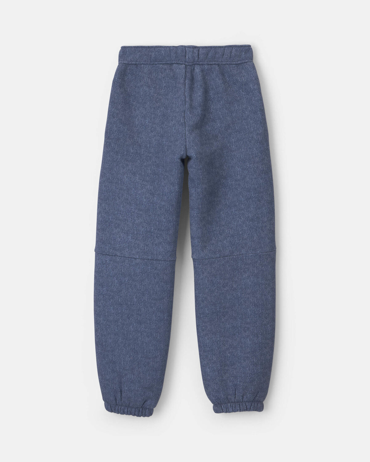 Girls Chambray Fleece Joggers - Medium Wash - Image 2