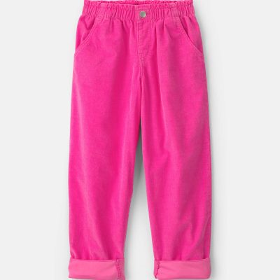 Girls Corduroy Pants - Pink