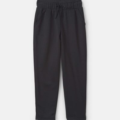 Boys French Terry Active Pants - Black