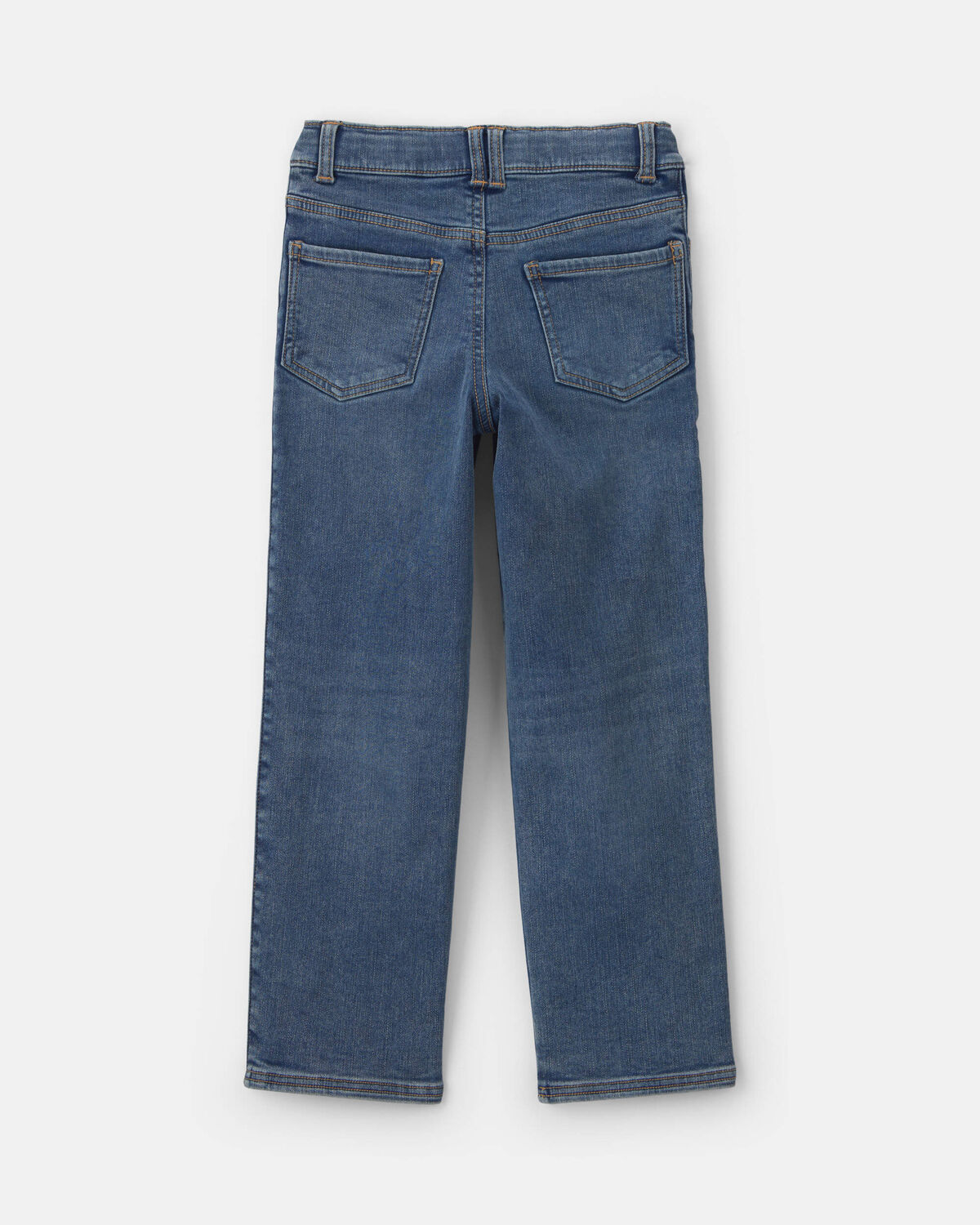 Boys Fleece-Lined Relaxed Jeans - Dark Wash - Image 2