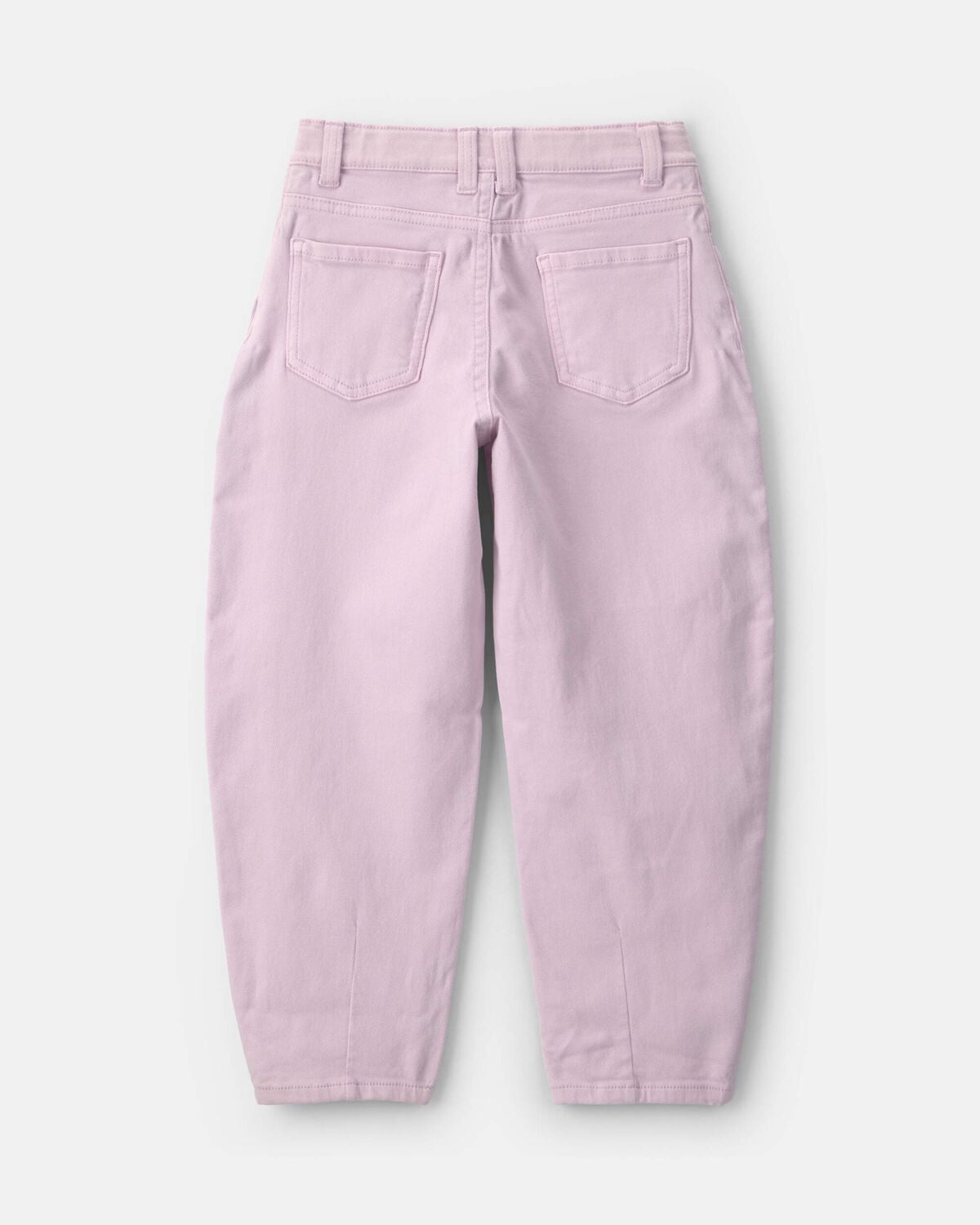 Girls Teddy Fleece Denim Barrel Jeans - Purple - Image 2