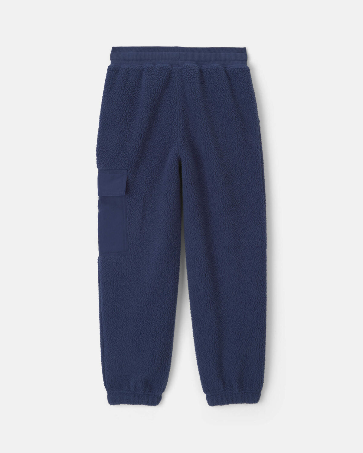 Boys Fleece Cargo Joggers - Navy Blue - Image 2
