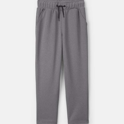 Boys French Terry Active Pants - Grey