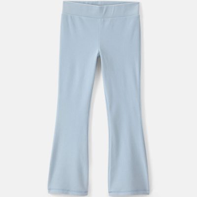 Girls Fleece Wide-Leg Pants - Blue