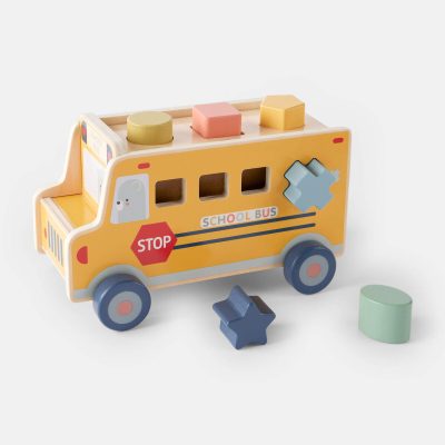 School Bus Wooden Activity Toy Set
