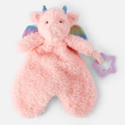 Girls Dragon Plush Toy - Pink