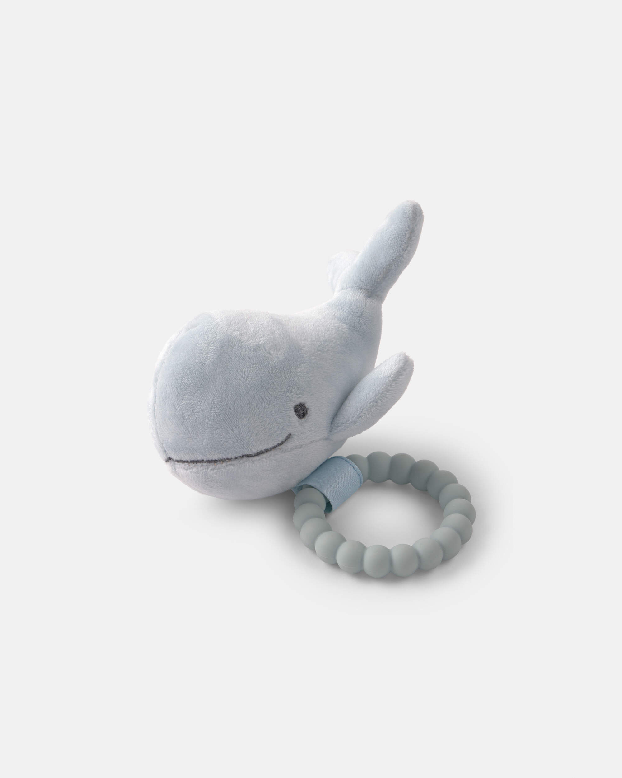 Whale Plush Teether - Blue - Image 3