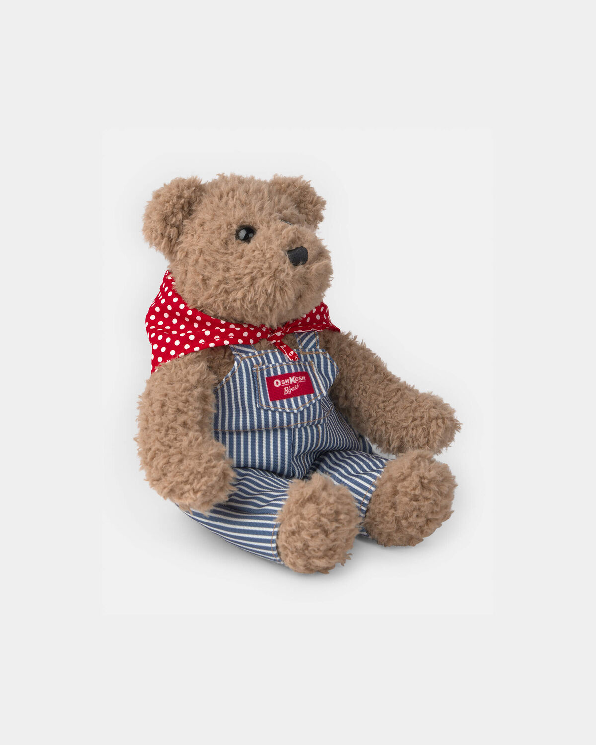Josh B'gosh' Bear Plush with Hickory Stripe Overalls