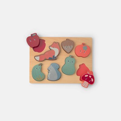 Toddler Wooden Harvest Puzzle Set