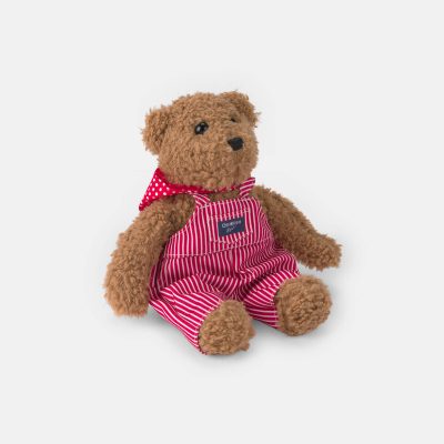 Boys Josh B'gosh' Bear Plush with Hickory Stripe Overalls