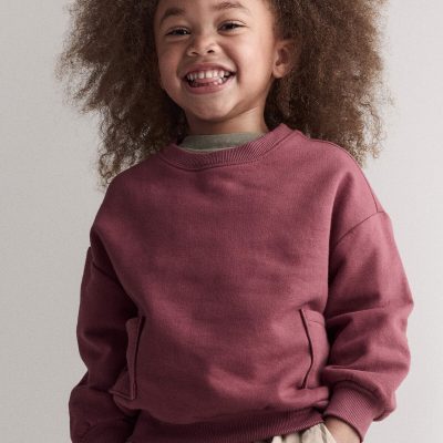 Toddler Otter Sweatshirt™ with Pockets - Burgundy