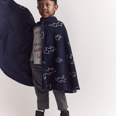 Toddler Lightning Bolt Dress Up Cape - Navy