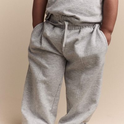 Toddler Girl Linda Wide Leg Pant - Heather Grey