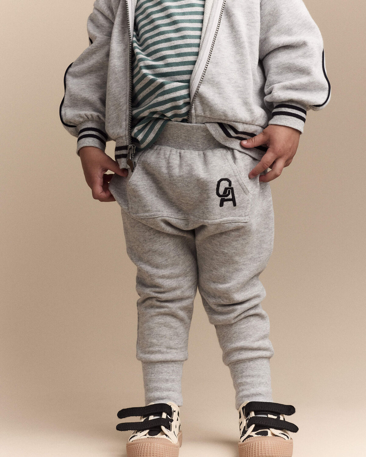 Toddler Boy Jogger Pant - Heather Grey - Image 5