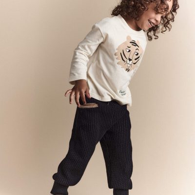 Toddler Sweater Jogger Pant - Black