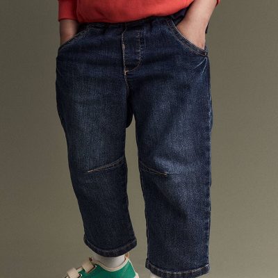 Toddler Barrel Pant in Denim - Blue