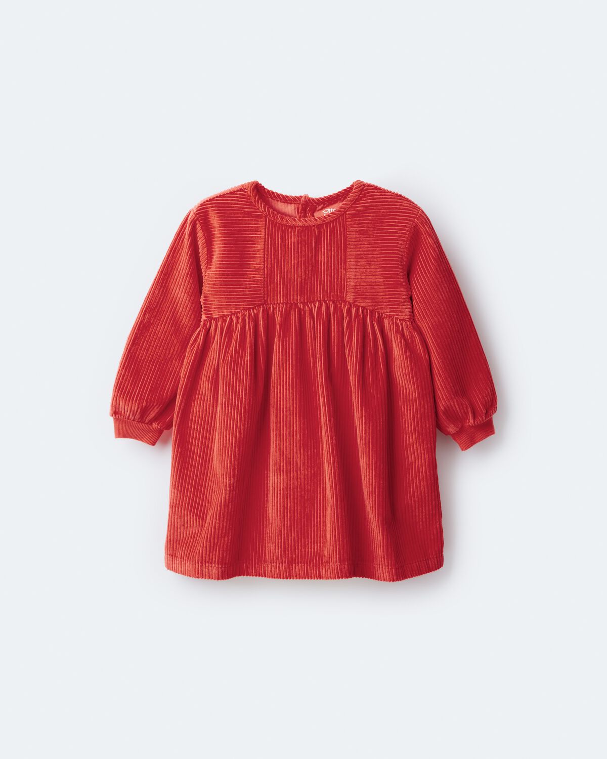 Toddler Girl Long-Sleeve Corduroy Dress - Orange - Image 2