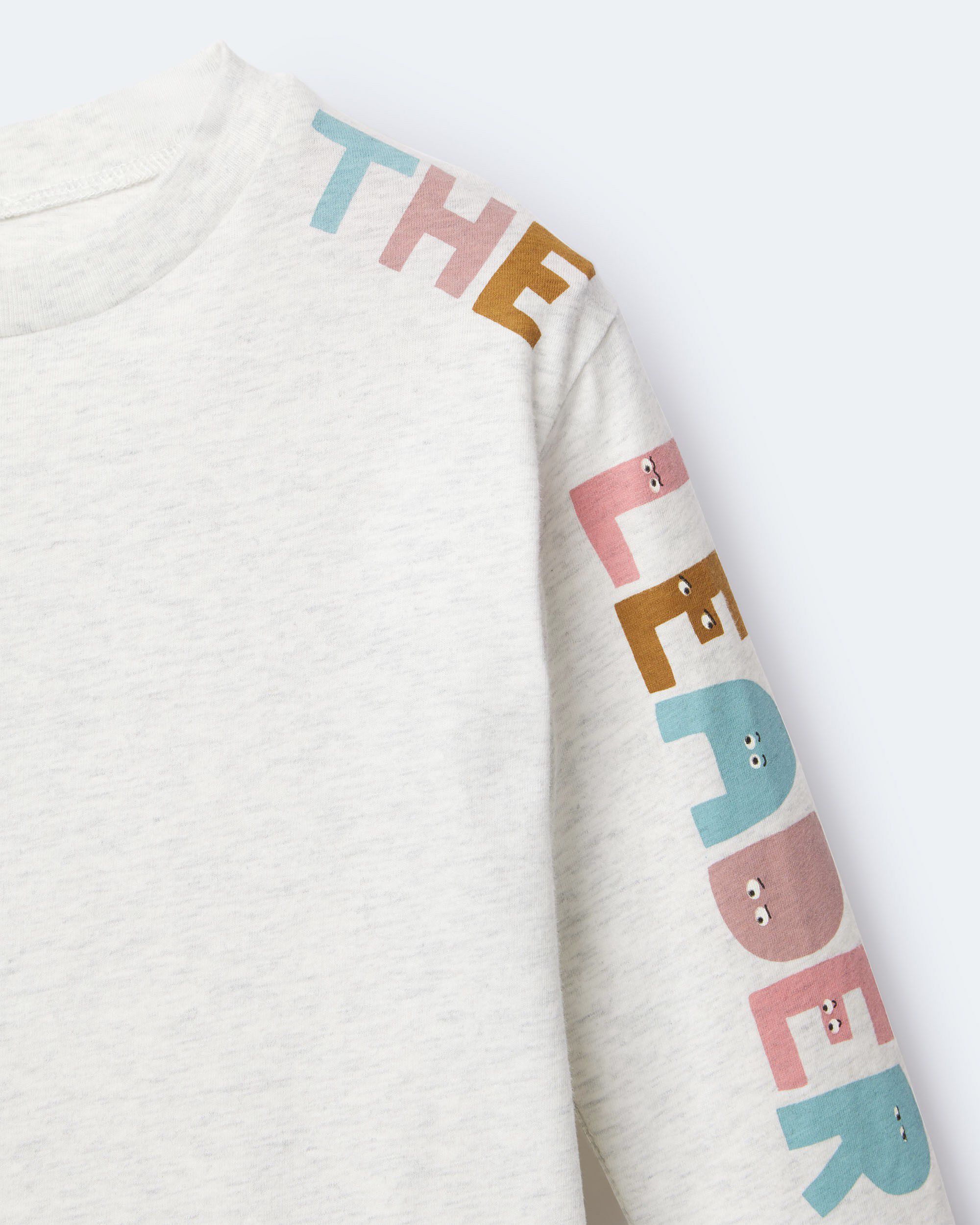 Toddler Long-Sleeve Relaxed Tee in Stripes - Blue/Olive - Image 4