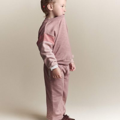 Toddler Girl Linda Wide Leg Pant - Mauve