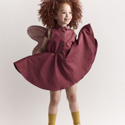 Toddler Girl Avenue Twirl™ Dress - Burgundy