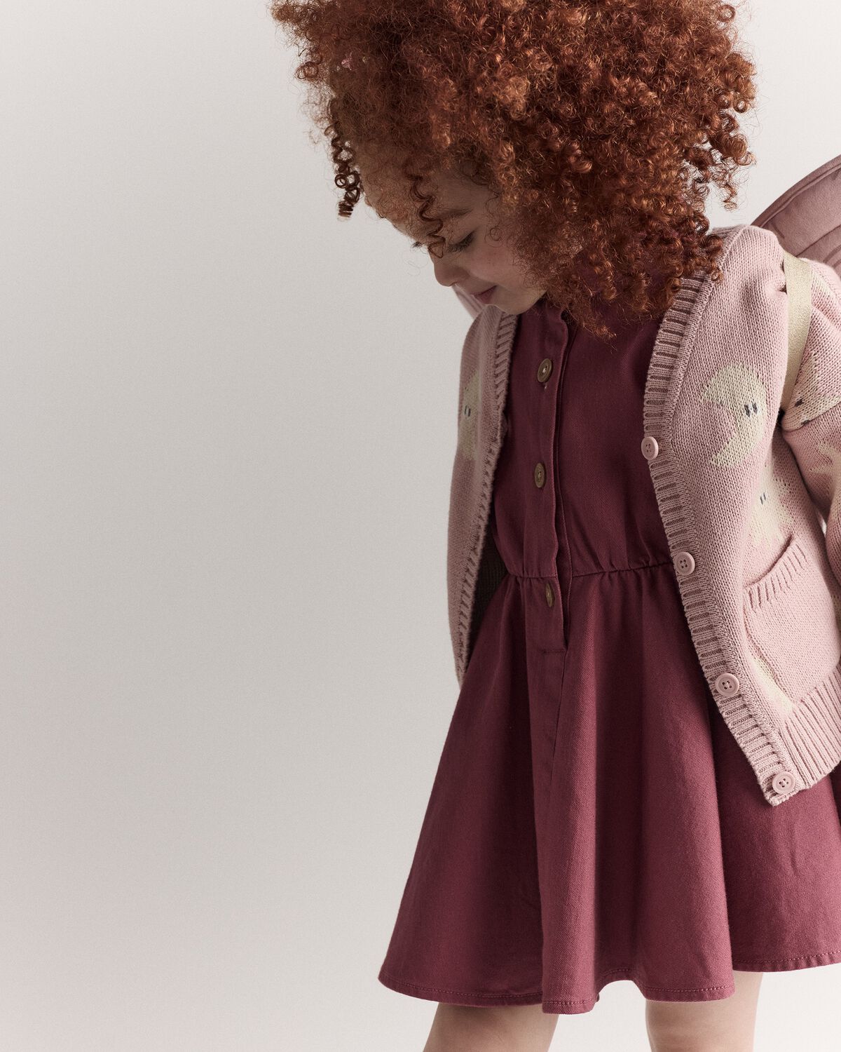 Toddler Girl Avenue Twirl™ Dress - Burgundy - Image 5