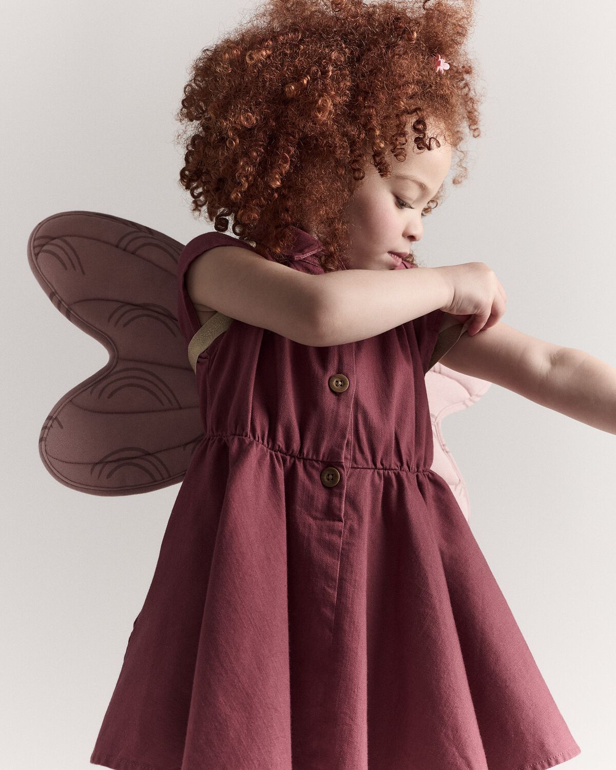 Toddler Girl Avenue Twirl™ Dress - Burgundy - Image 3
