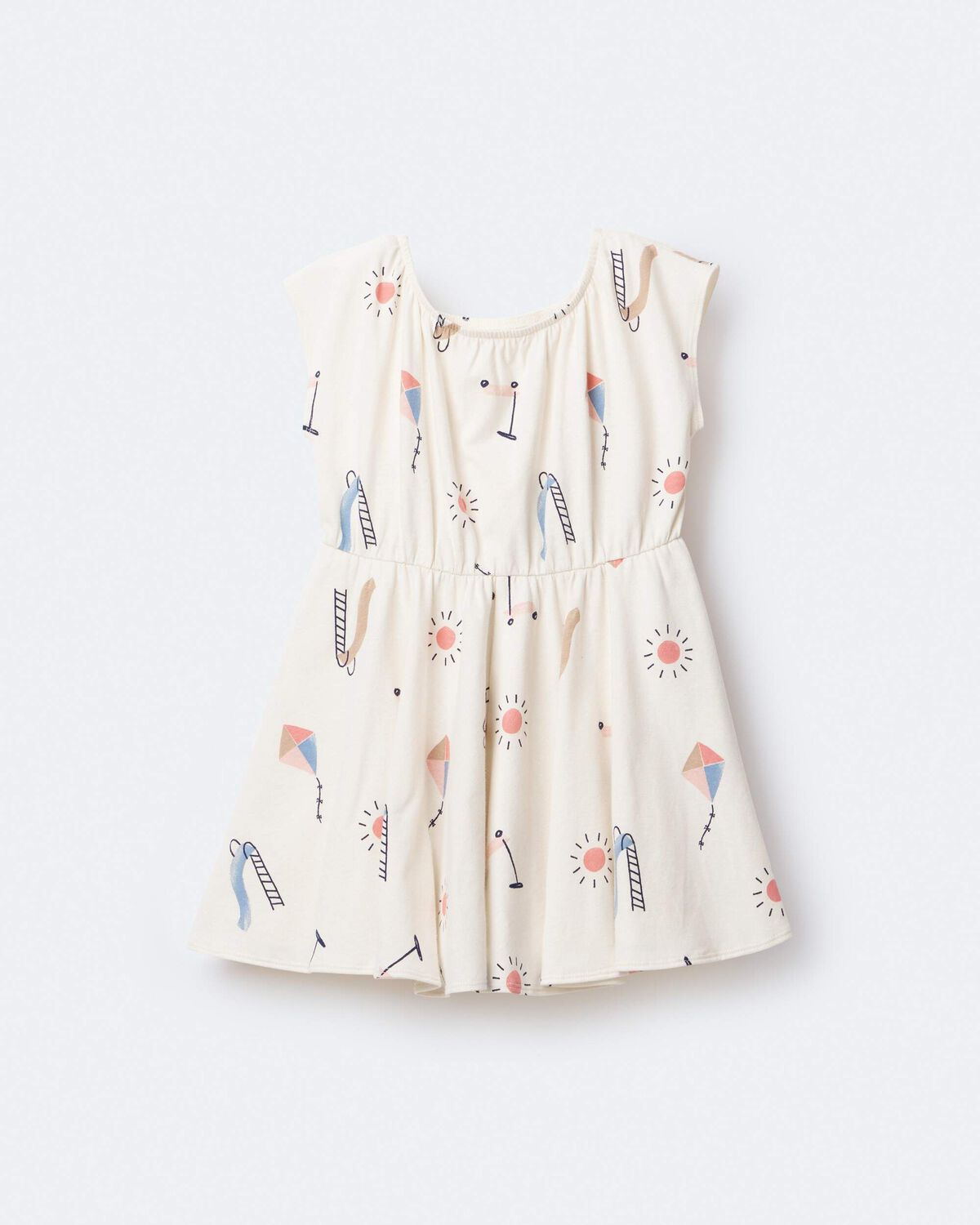 Toddler Girl Avenue Twirl™ Dress in Park Day Print - Cream - Image 2