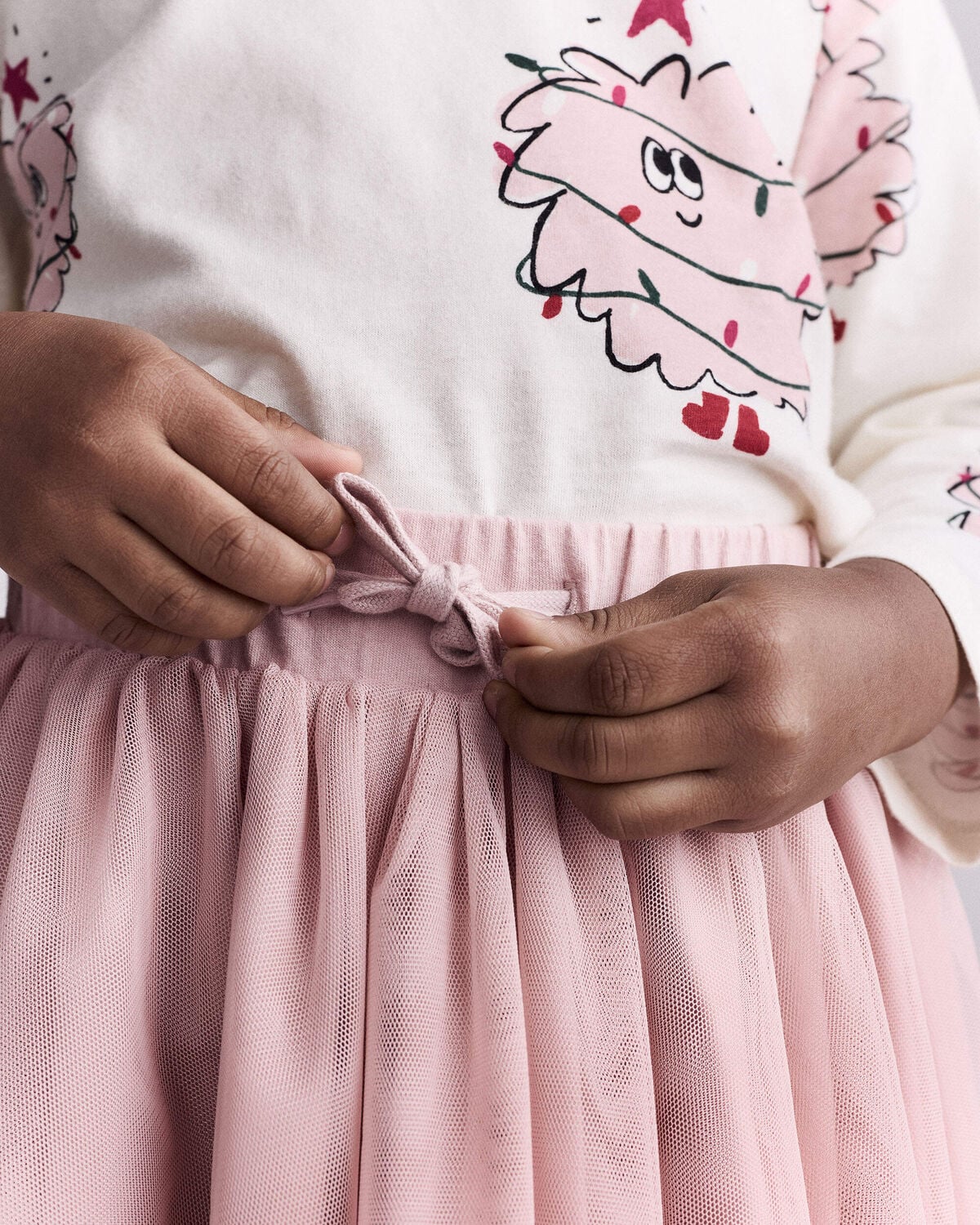 Toddler Girl Avenue Twirl™ Midi Skirt with Tulle - Light Pink - Image 5