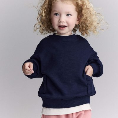 Toddler Otter Sweatshirt™ with Pockets- Navy