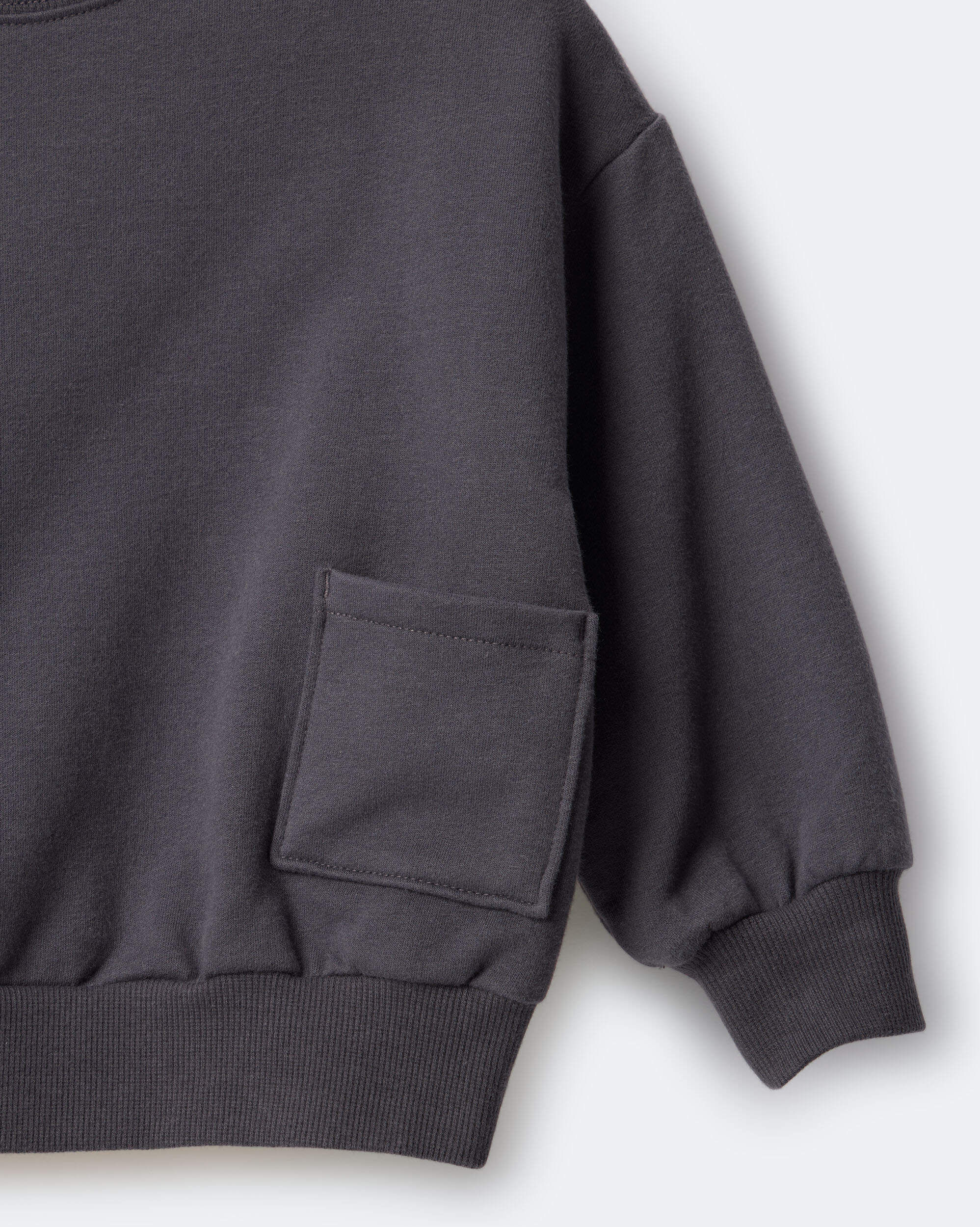 Toddler Otter Sweatshirt™ with Pockets - Dark Grey - Image 6