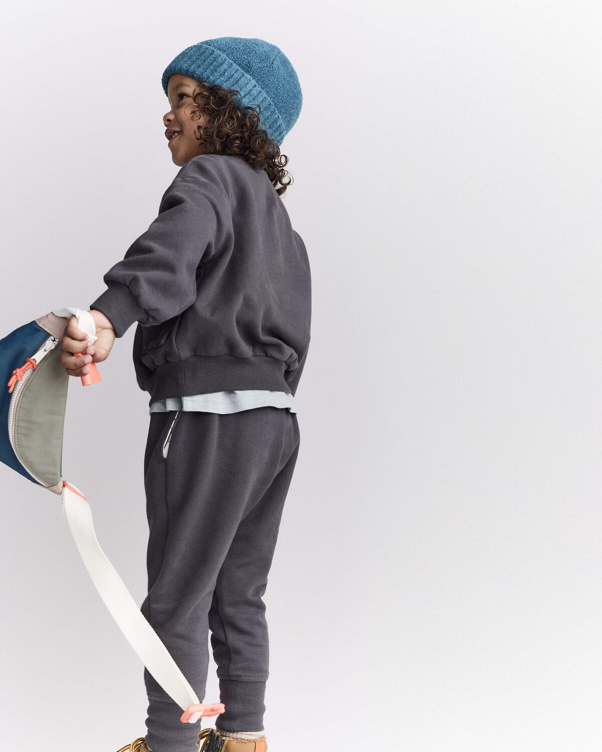 Toddler Otter Sweatshirt™ with Pockets - Dark Grey - Image 3