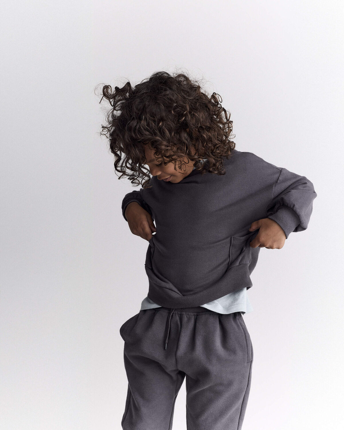 Toddler Otter Sweatshirt™ with Pockets - Dark Grey - Image 5