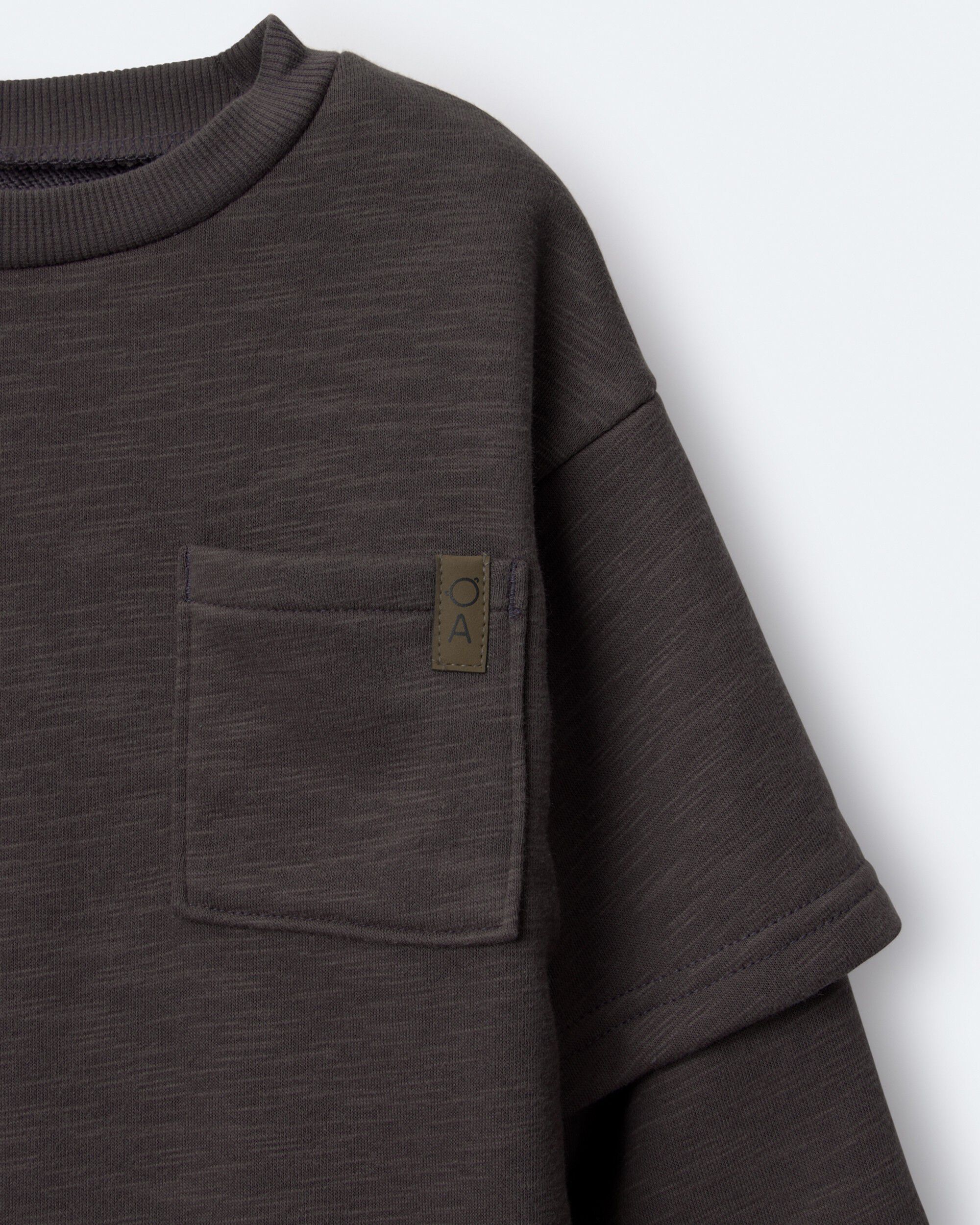 Toddler Long-Sleeve Layered Top - Mauve - Image 4