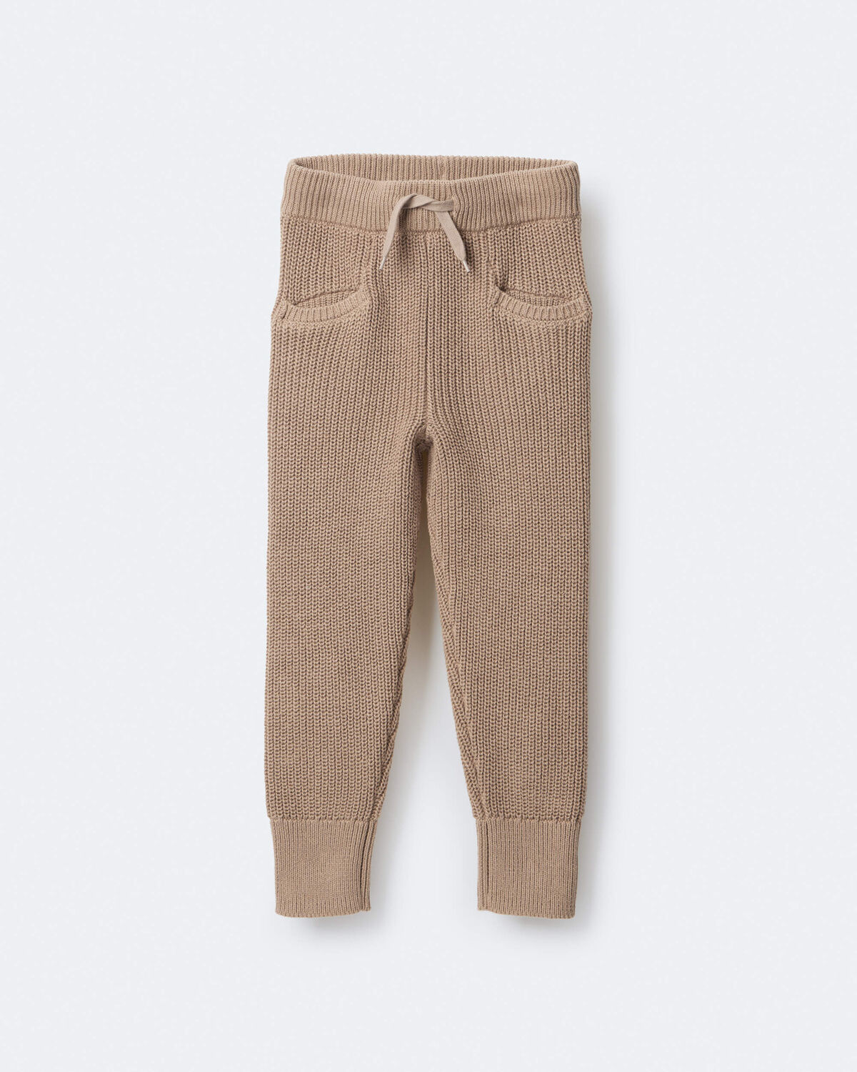 Toddler Sweater Jogger Pant - Tan - Image 2