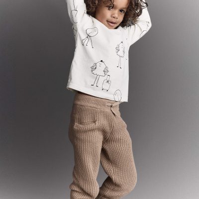 Toddler Sweater Jogger Pant - Tan