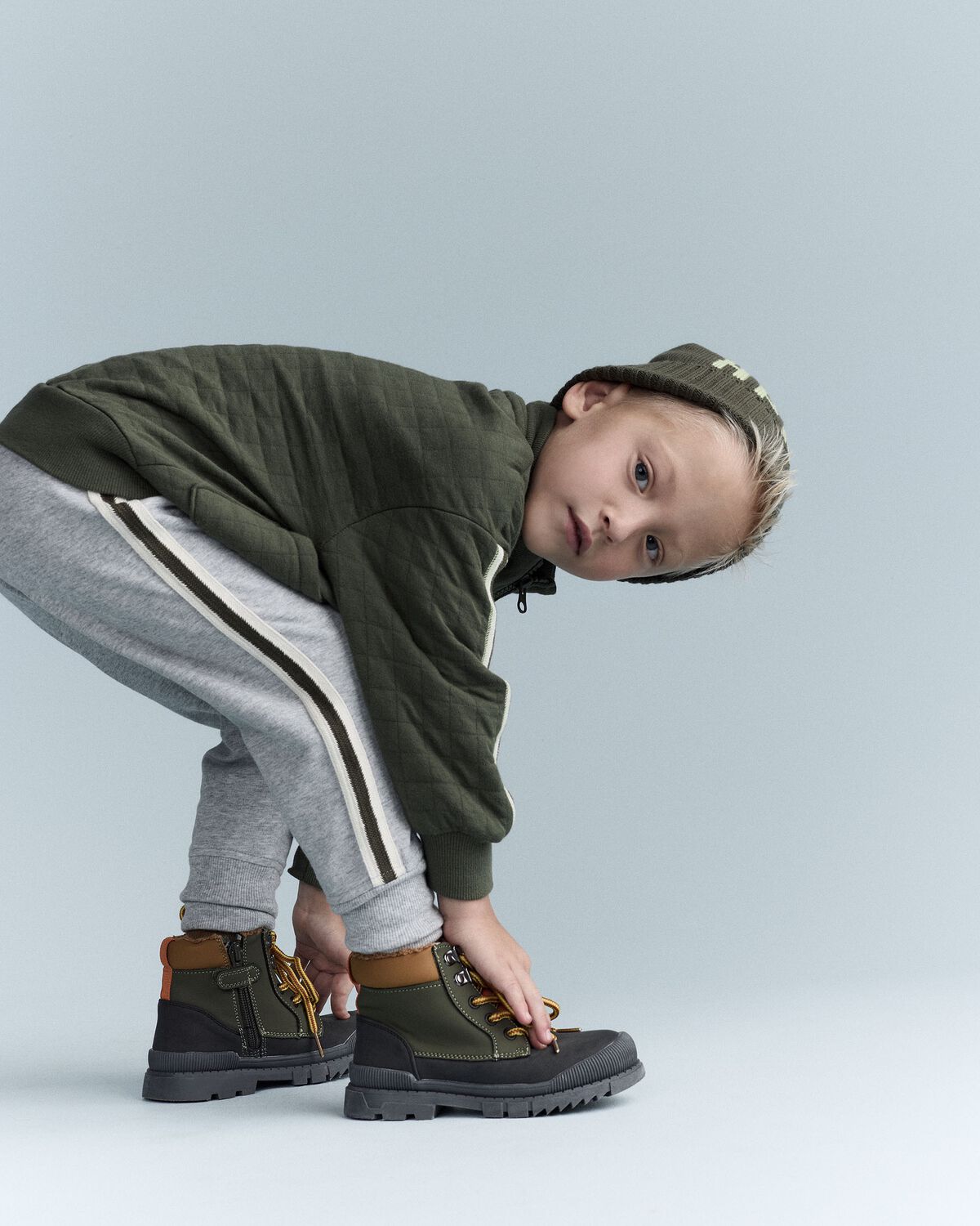 Toddler Fleece Jogger Pant - Heather Grey - Image 4