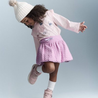 Toddler Girl Bubble Skirt - Lilac