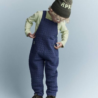Toddler Wide-Leg Overalls - Dark Blue
