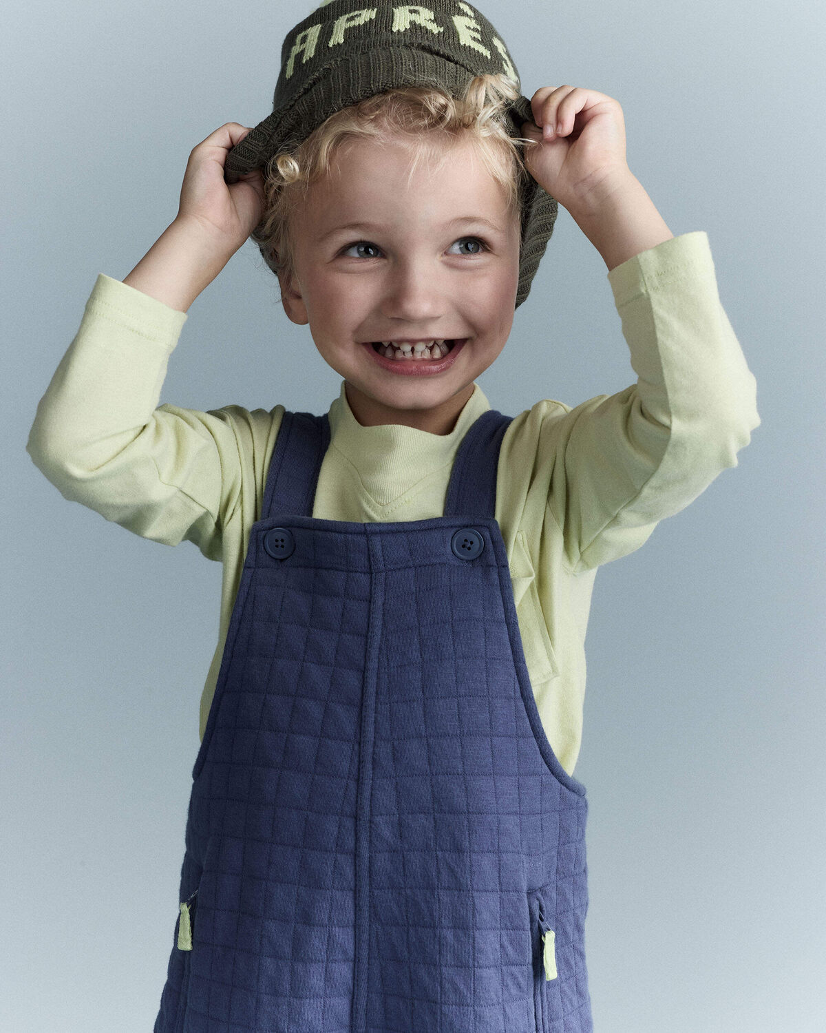Toddler Wide-Leg Overalls - Dark Blue - Image 3