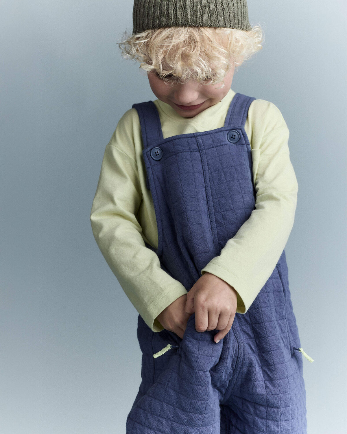 Toddler Wide-Leg Overalls - Dark Blue - Image 4