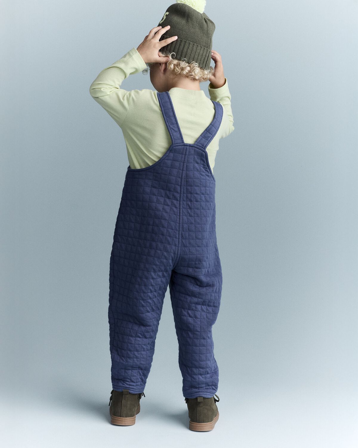 Toddler Wide-Leg Overalls - Dark Blue - Image 5