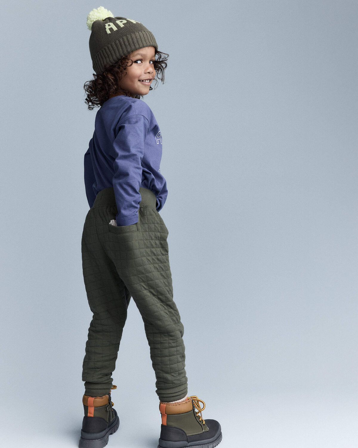 Toddler No-Seam Jogger Pant - Olive - Image 5