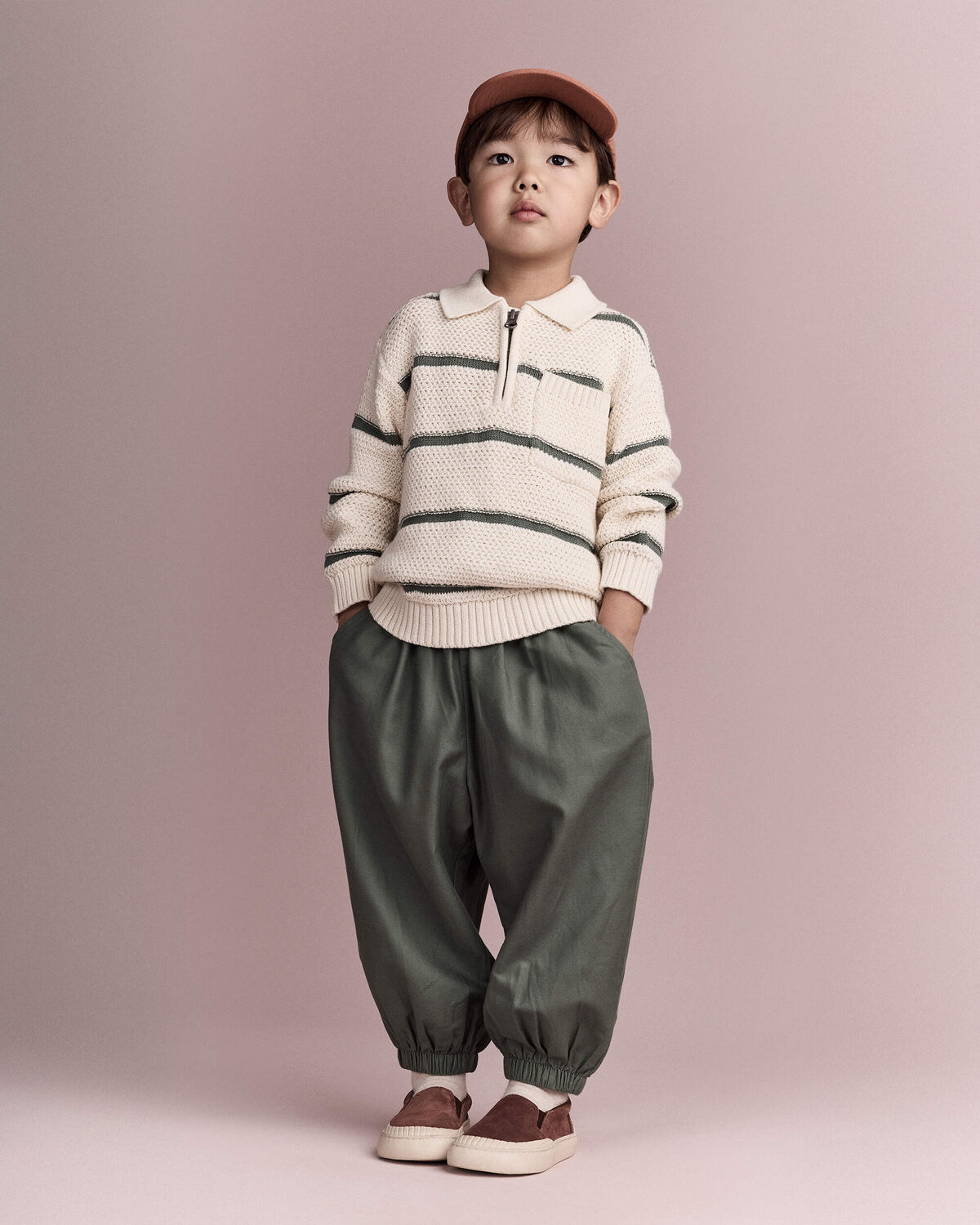 Toddler Relaxed Joggers - Olive - Image 3