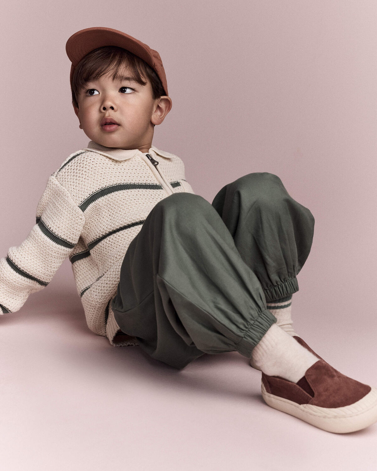 Toddler Relaxed Joggers - Olive - Image 4