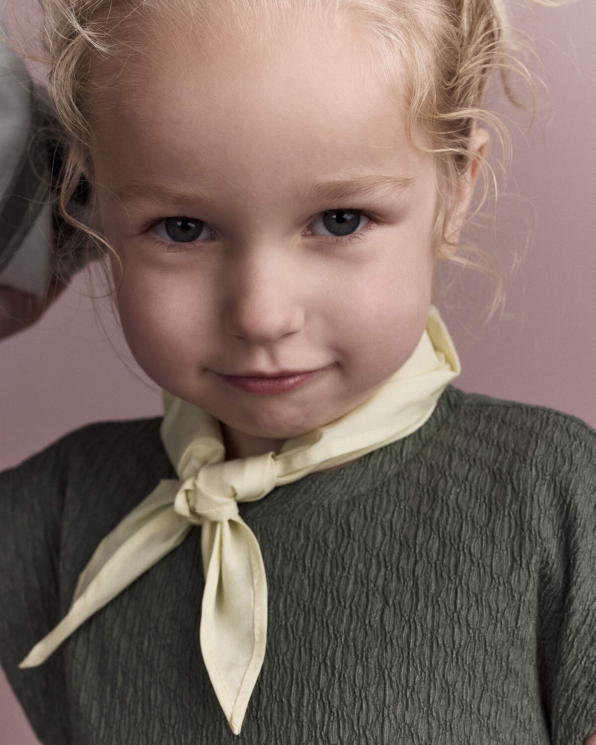 Toddler Girl Drop-Waist Dress - Olive - Image 4