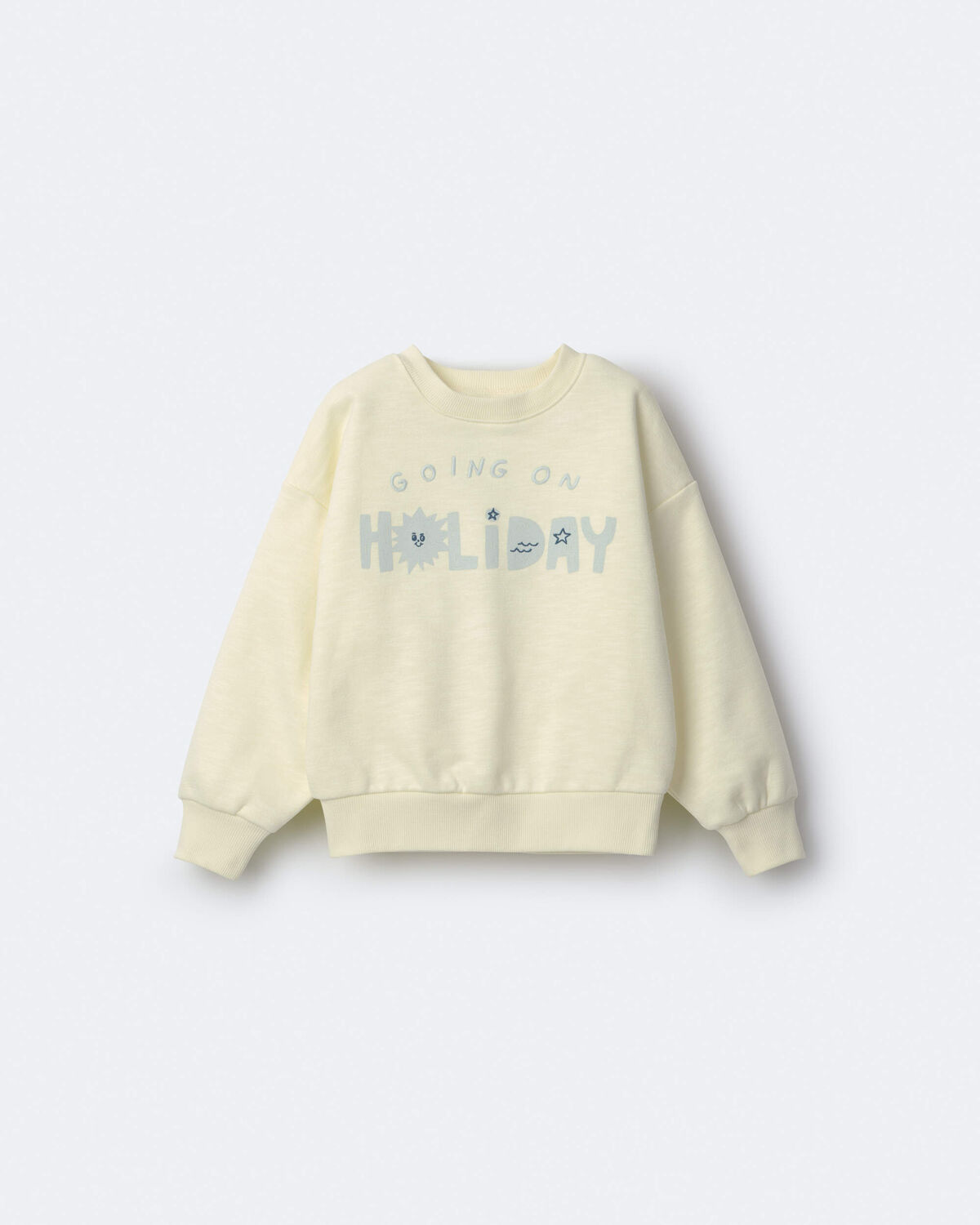 Toddler 'Going On Holiday' Dolman-Sleeve Sweatshirt - Yellow - Image 2